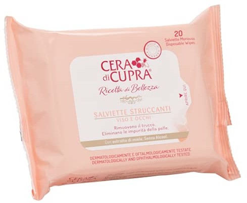 Cera di Cupra Cera di Cupra Chusteczki do demakijażu twarzy i oczu, 180 g