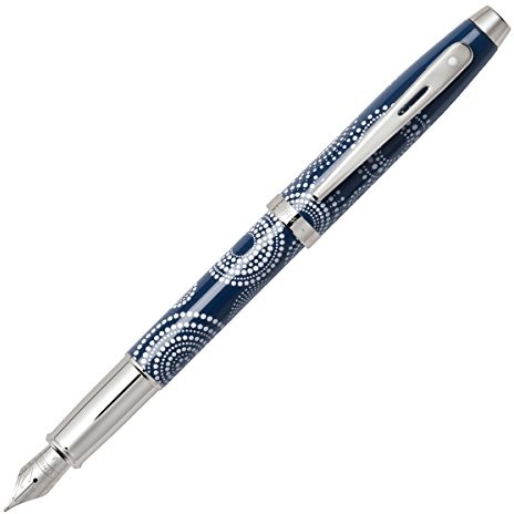 Sheaffer 100 fountain Pen, wzorem, błyszczące niebieski 9270-0