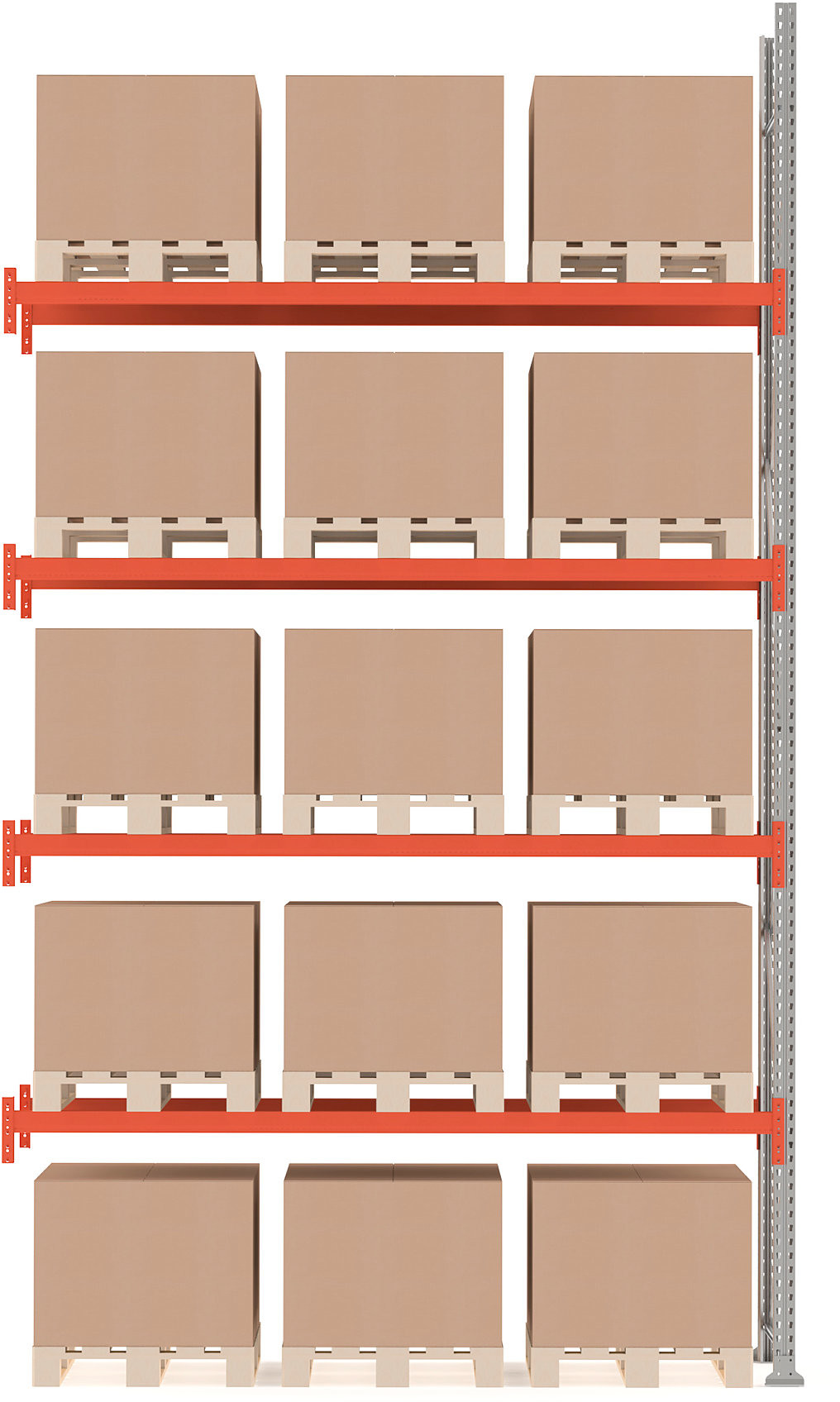 AJ System regałów paletowych Ultimate moduł dodatkowy 5000x2750x1100 mm 15 23716