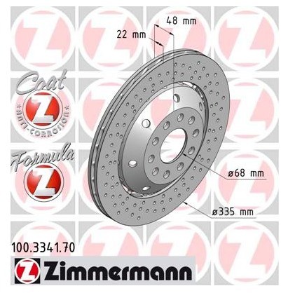 Zimmermann Tarcza hamulcowa 100.3341.70