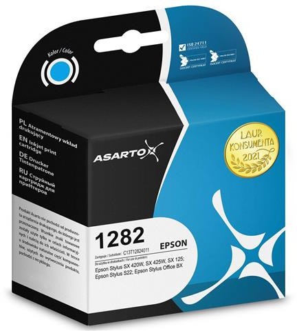 Asarto Tusz do Epson 1282 | C13T12824012 | 263 str. | cyan polcan-AS-E1282C