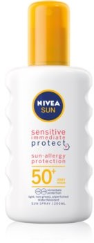 Nivea Sun Protect & Sensitive spray ochronny do opalania SPF 50 200 ml
