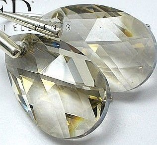 Swarovski Certyfikat Piękne kolczyki SREBRO