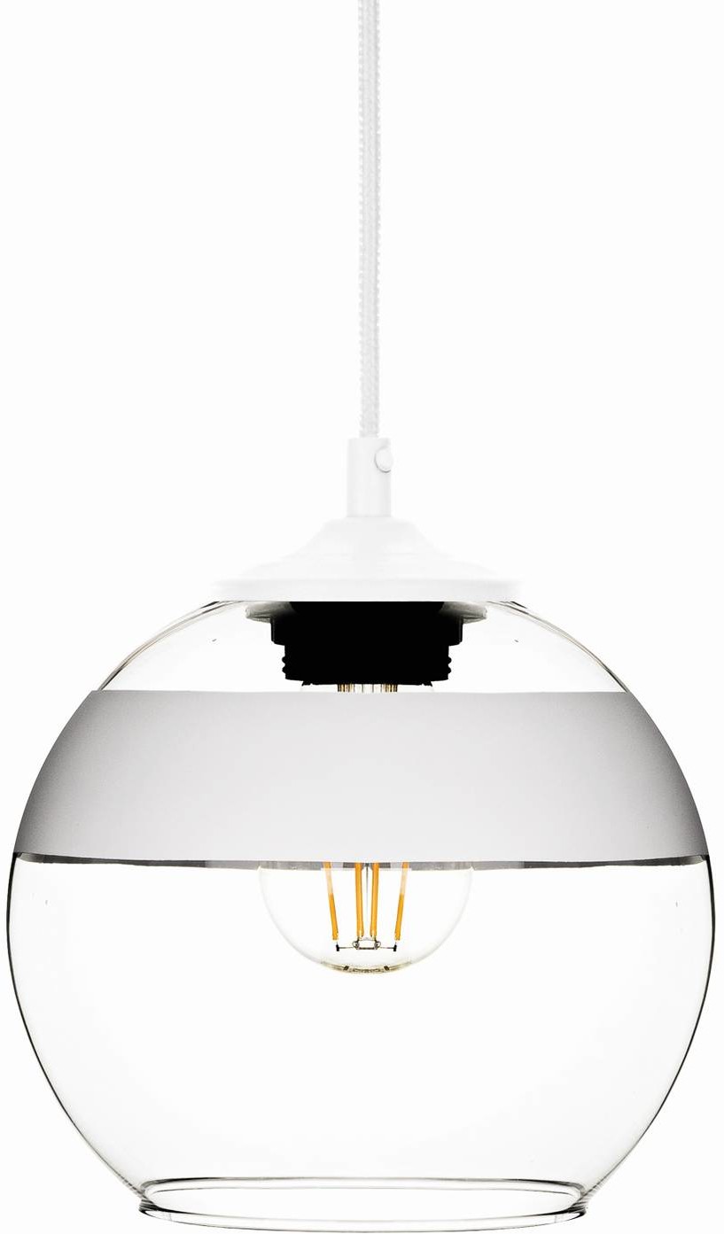 Euluna Lampa wisząca Monochrome Flash biała  20cm