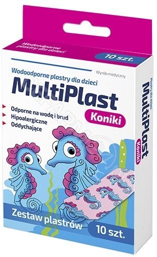 SILESIAN PHARMA SP ZOO Rodzina Zdrowia MultiPlast plastry dla dzieci Koniki x 10 szt