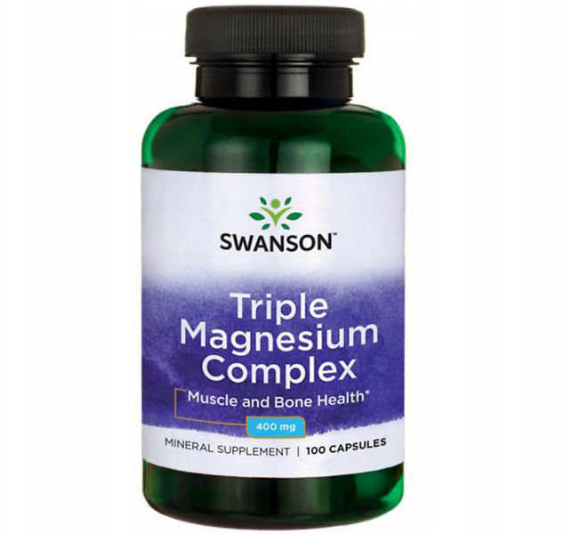 SWANSON Triple Magnesium Complex, 100 kapsułek
