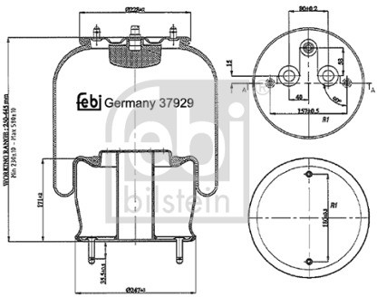 FEBI Mieszek, klimatyzacja FEBI 37929