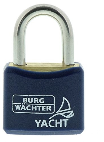 Burg Wächter Burg-Wächter kłódka, grubość 3,5 MM na deskę do prasowania, 2 klucze, Yacht 460 Ni 20 SB, 1 sztuki