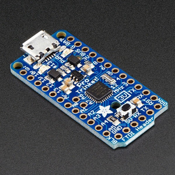 Adafruit Pro Trinket - Mikrokontroler - 3.3V 12MHz ADA-02782