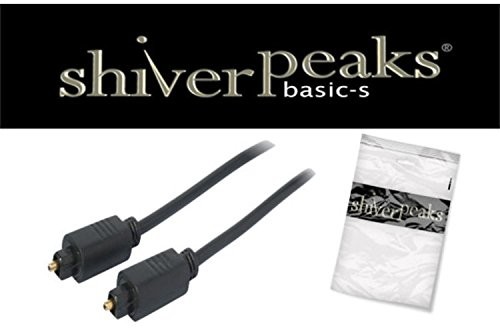 Shiverpeaks shiverpeaks 5.0 m Toslink  Toslink  Audio Cables (Toslink, Toslink, Male, Male, złoty, Black) BS69004-5.0
