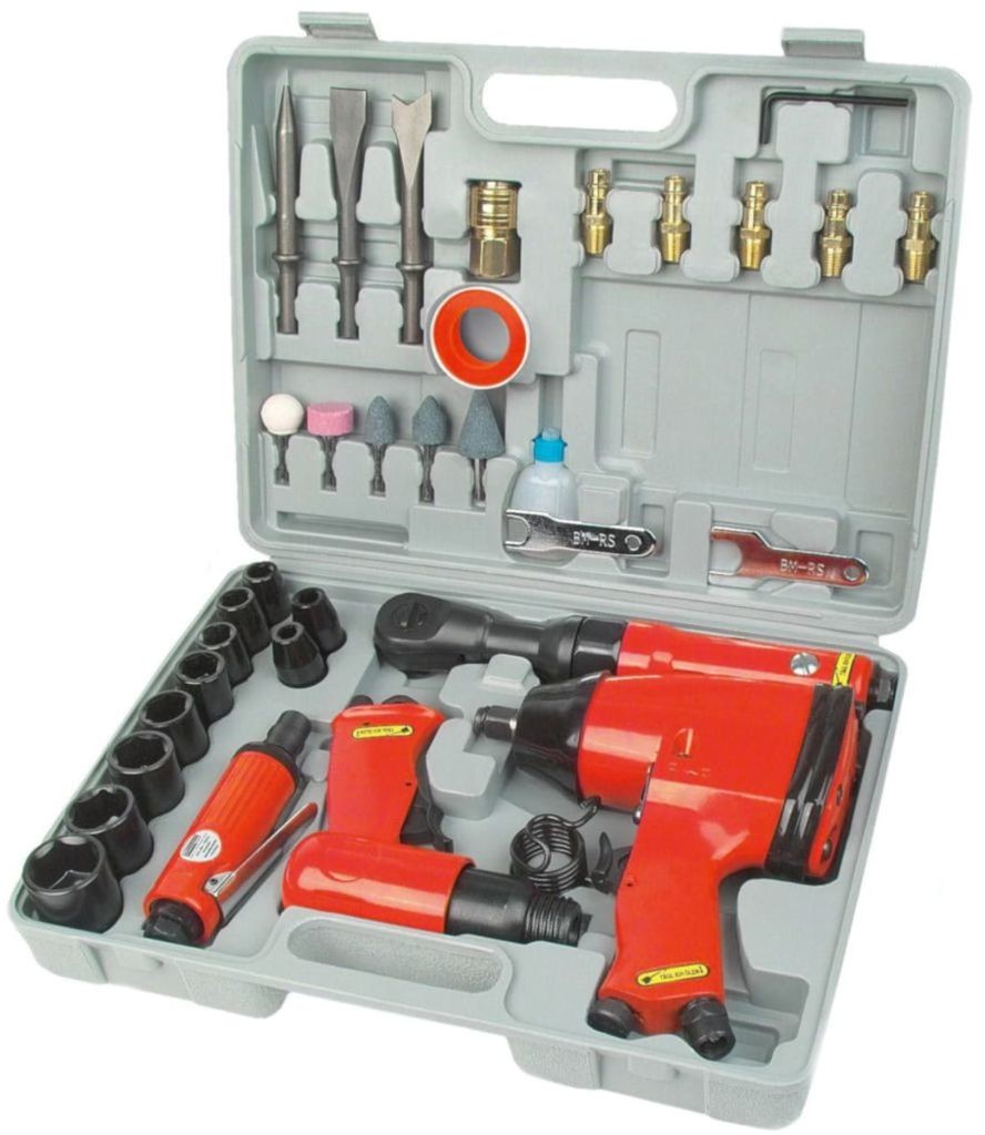Bruder Mannesmann Brüder Mannesmann Zestaw narzędzi pneumatycznych, 33 elementy, 15033