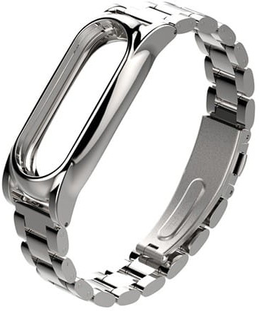 MiJobs Bransoleta stalowa do Xiaomi Mi Band 3 / 4 - złoty