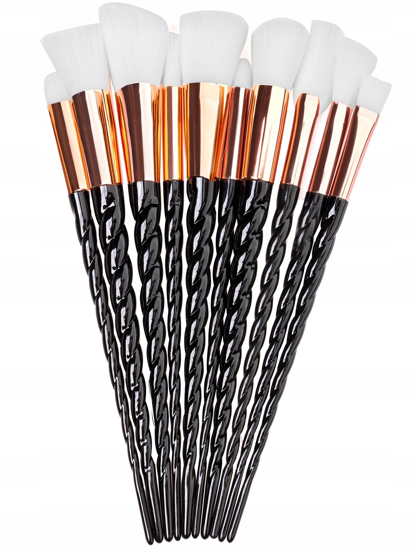 Pędzle do Makijażu Jednorożec Unicorn 10 Sztuk