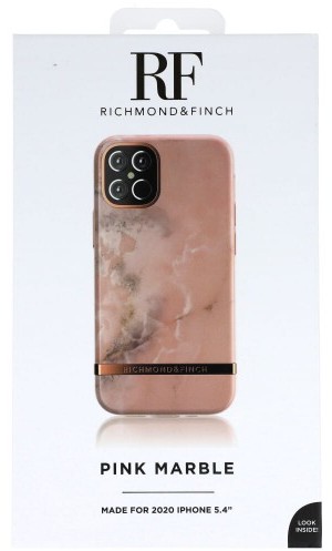 Richmond & Finch Etui iPhone 12 Mini, pink marble 7350111352646