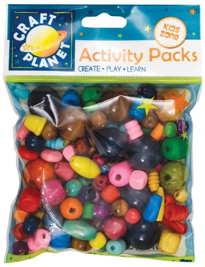 Design Objectives Design Objectives, koraliki drewniane, mix kolorów, 100 g