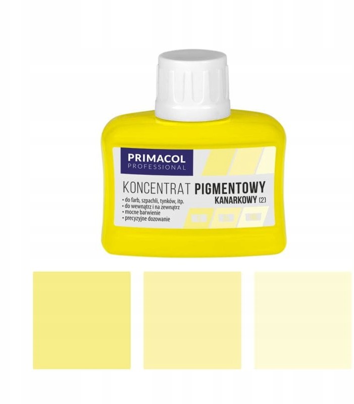 Primacol pigment do farb i tynków 80ml kanarkowy