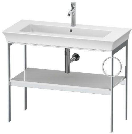 Duravit White Tulip Konsola stojąca do umywalki 98,4x45x76 cm biała wysoki połysk WT4544R8585