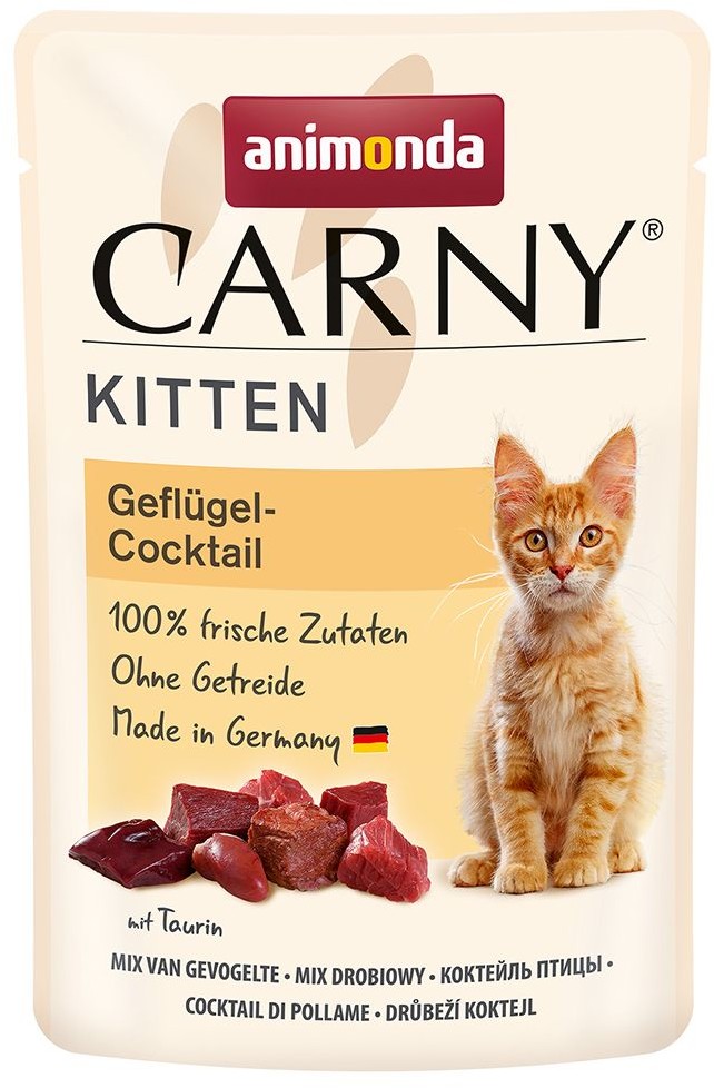 Animonda Carny Megapakiet Carny Kitten 24 x 85 g Wołowina i cielęcina z kurczakiem
