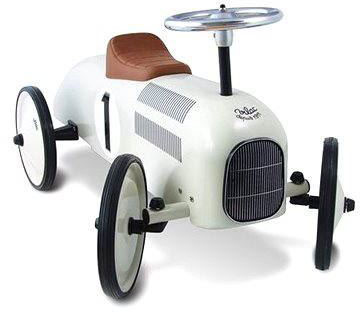 Bigjigs Toys Rail VILAC Jeździk metalowy klasyczny biały