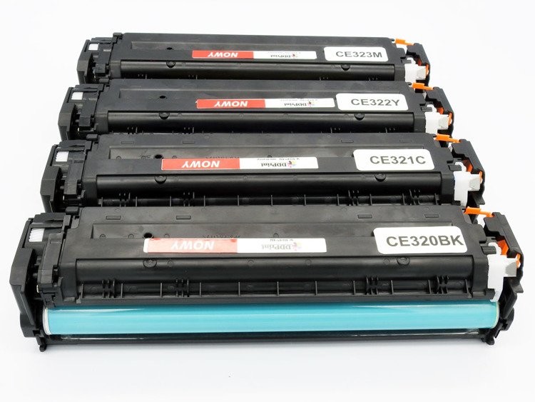 DD-Print Zestaw do HP CP1525 CP1415 CM1410 / tonery CE320A CE321A CE322A CE323A CMYK zamiennik / Kolor - 1400 stron / Czarny - 2200 stron / DD-Print 24831-uniw