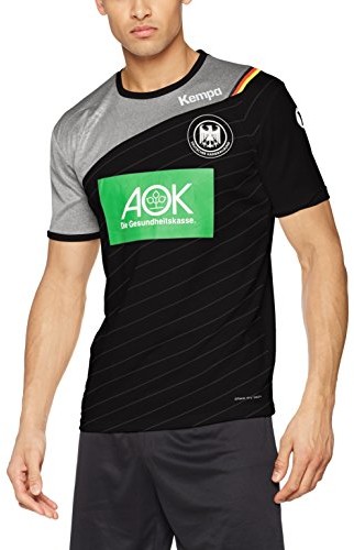 Kempa - bluza męska Dhb (Deutscher Hanballbund) - wersja wyjazdowa, 17/18, czarny, 152 2003110011630