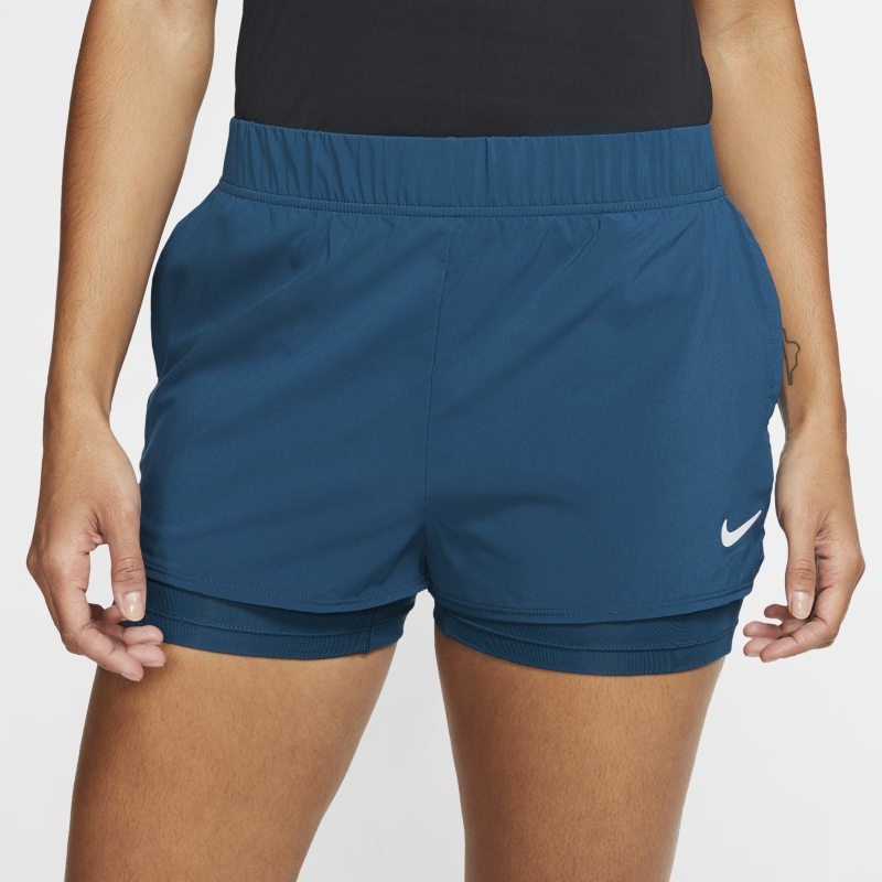 Nike Damskie spodenki tenisowe NikeCourt Flex - Niebieski 939312-432