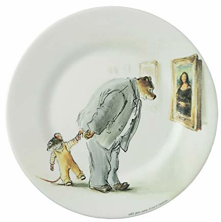 Ernest & Célestine Talerz deserowy Devant la Joconde Ernest i Celestine