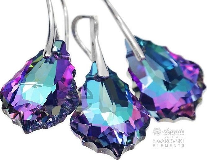 Arande Swarovski Piękny Komplet VITRAIL BAROQUE Srebro 700329