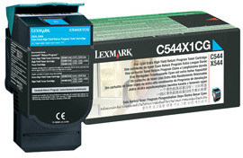 Lexmark Toner Lexmark cyan | 4000str | C544 / X544 / X546dtn / X548 C544X1CG