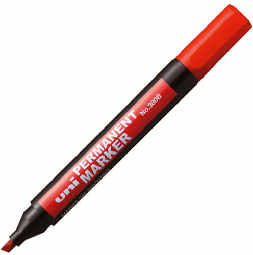Uni Marker pemanentny marker czerwony 380F)