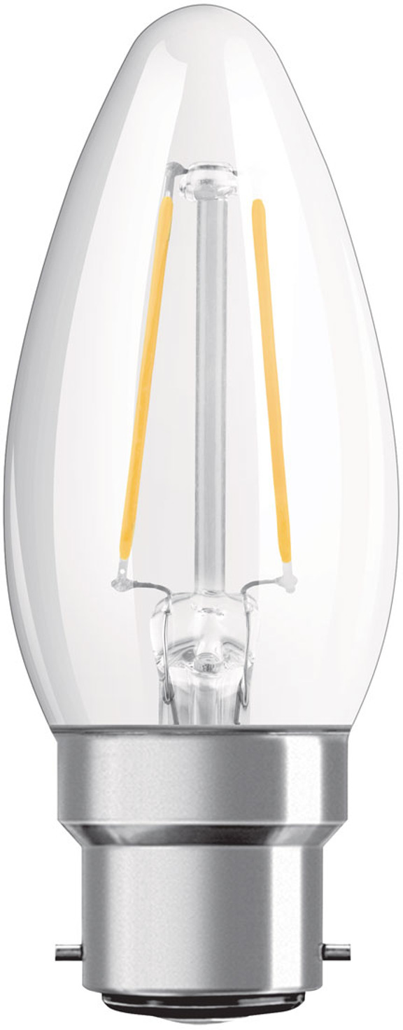 Osram świeca LED B22d Classic 827 4W przezroczysta