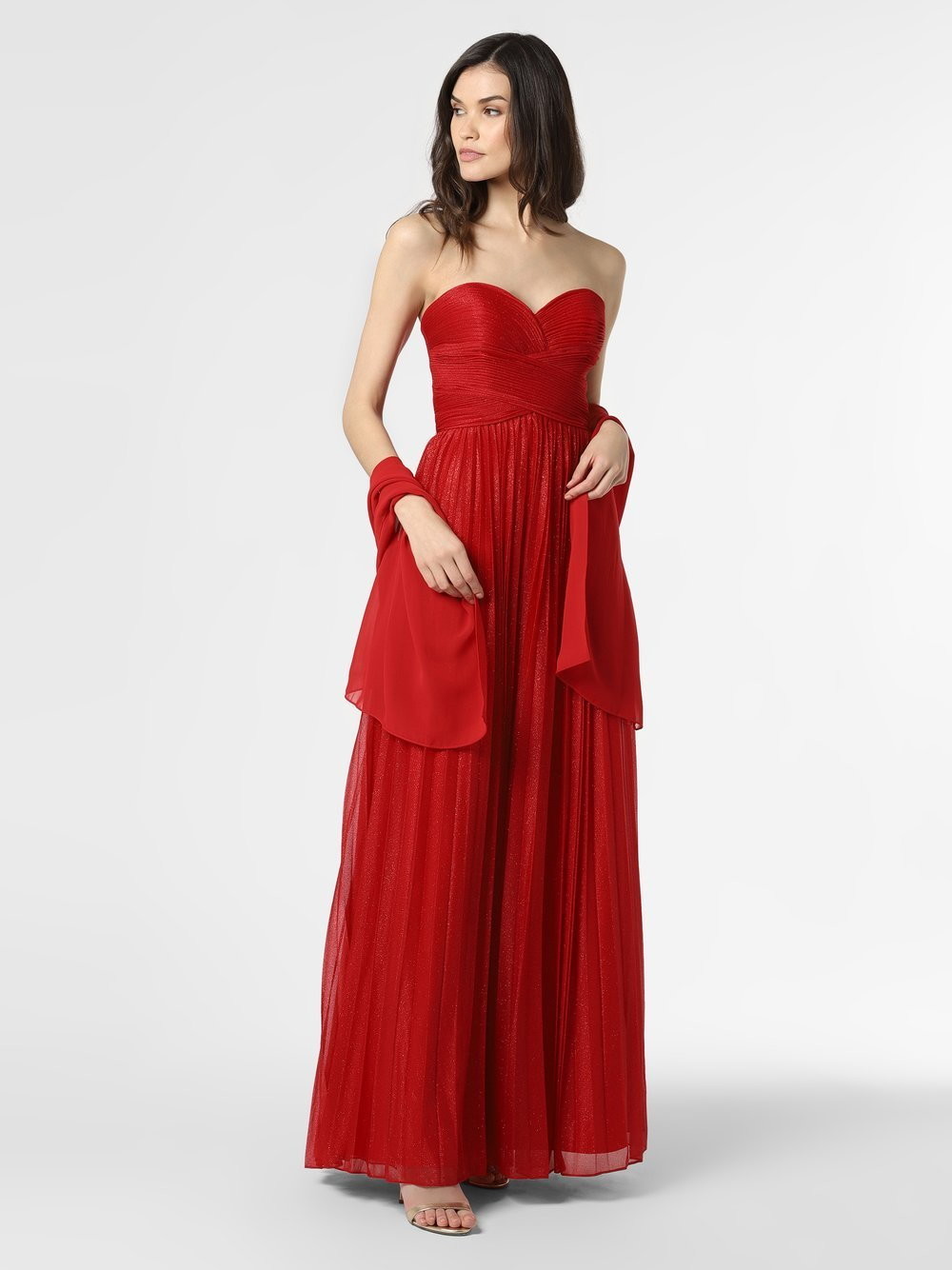 Luxuar Fashion Damska sukienka wieczorowa, czerwony