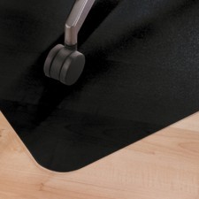 Leviatan Mata pod biurko LEVIATAN, na podłogi twarde, 120x90cm, prostokątna, czarna LV250-2