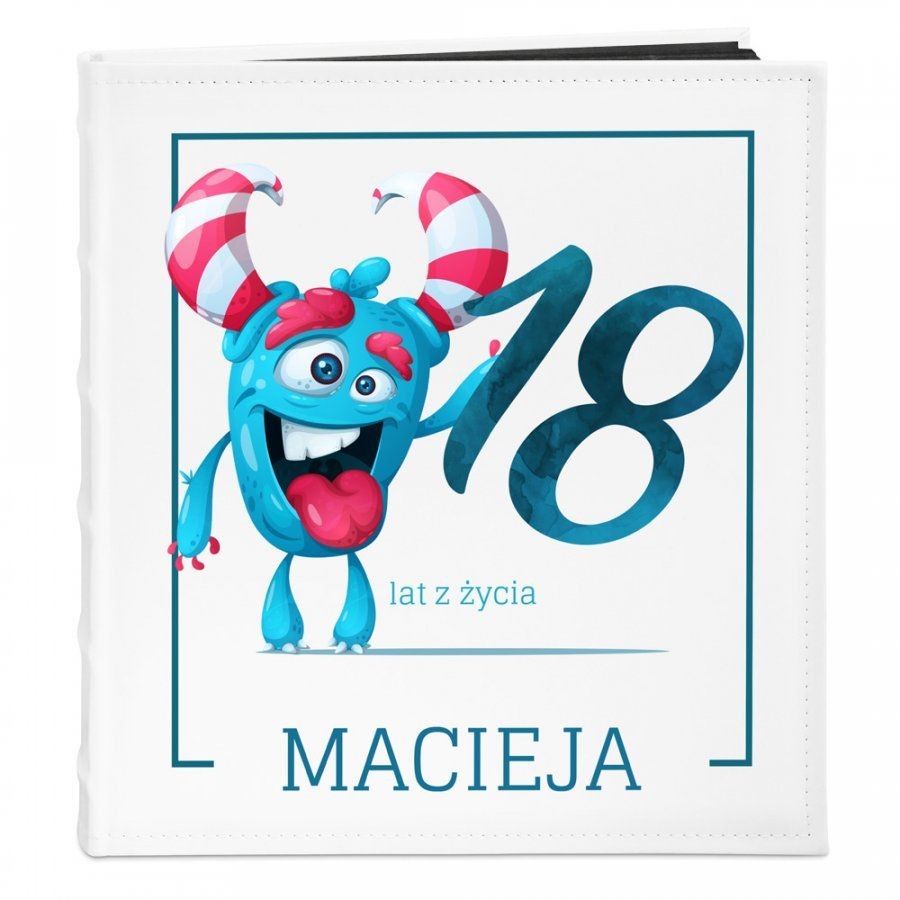 NA Murrano Album Zdjęcia Duży Urodziny Szalony Potwór Nadruk ALB-BC-BK-UV-050