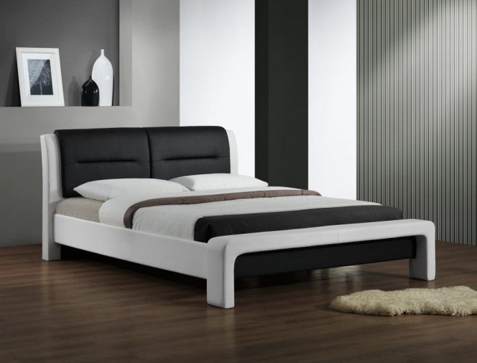 Halmar CASSANDRA 120 cm łóżko biało-czarny