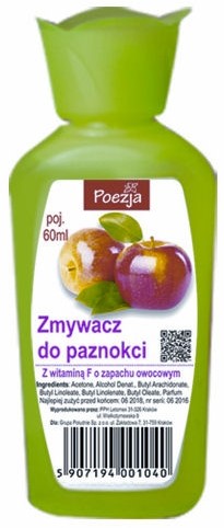 Poezja Poezja zmywacz do paznokci 60ml owocowy