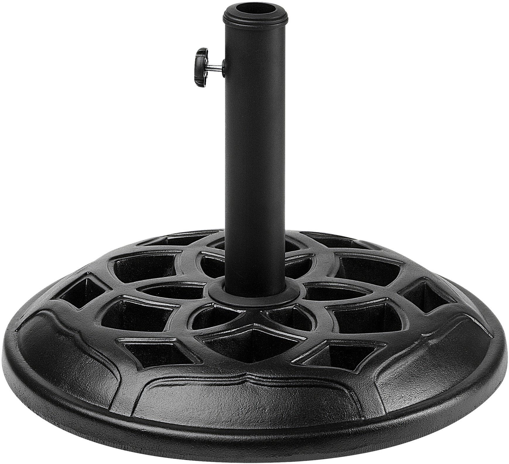 Beliani Podstawa pod parasol czarna 50 cm CONCRETE