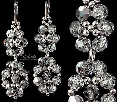 Arande SWAROVSKI KOMPLET CRYSTAL COMET SREBRO ŚLUB 4590839827