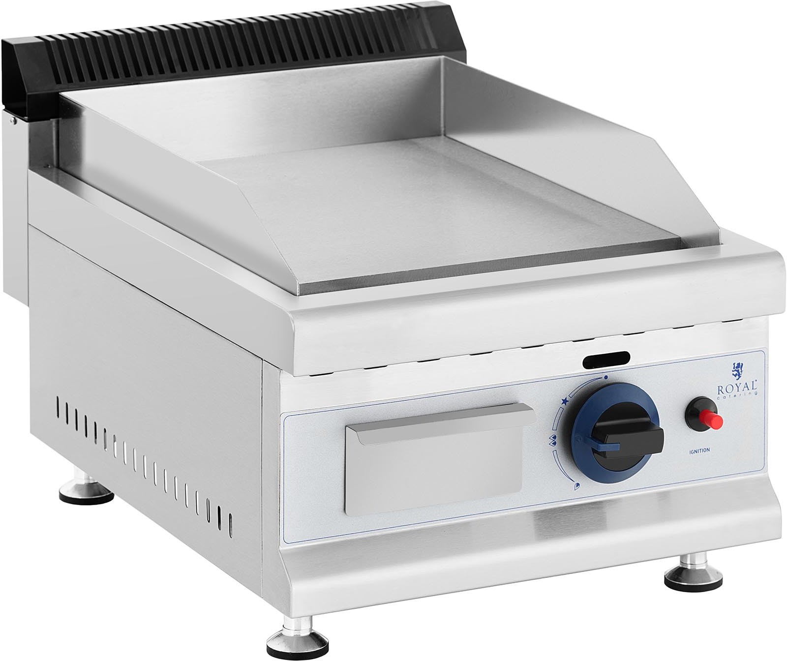 Royal Catering Grill gazowy 35 x 40 cm gładki 3000 W propan/butan 0,03 bar RC-GG35030