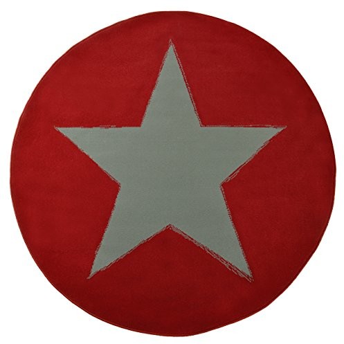 HANSE Home hanzeatyckiego Home 102053 dywan, polipropylenu, czerwona, 140 x 140 x 0.9 cm 102053