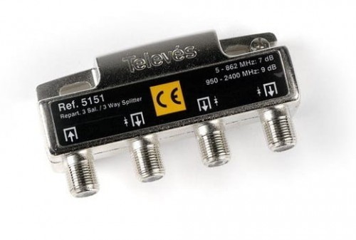 Televes Rozgałęźnik 5...2400MHz F 3D 5151