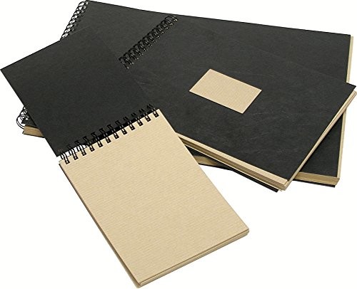 Clairefontaine 8373 °C szkicownik o podwójnej spirali i papieru typu Kraft, DIN A3, 29.7 x 42 cm, opakowanie 60 arkuszy, 90 G, brązowy 8373C