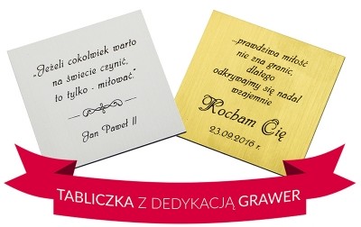 LOVRIN GRAWER TABLICZKA ZŁOTA/SREBRNA 10187