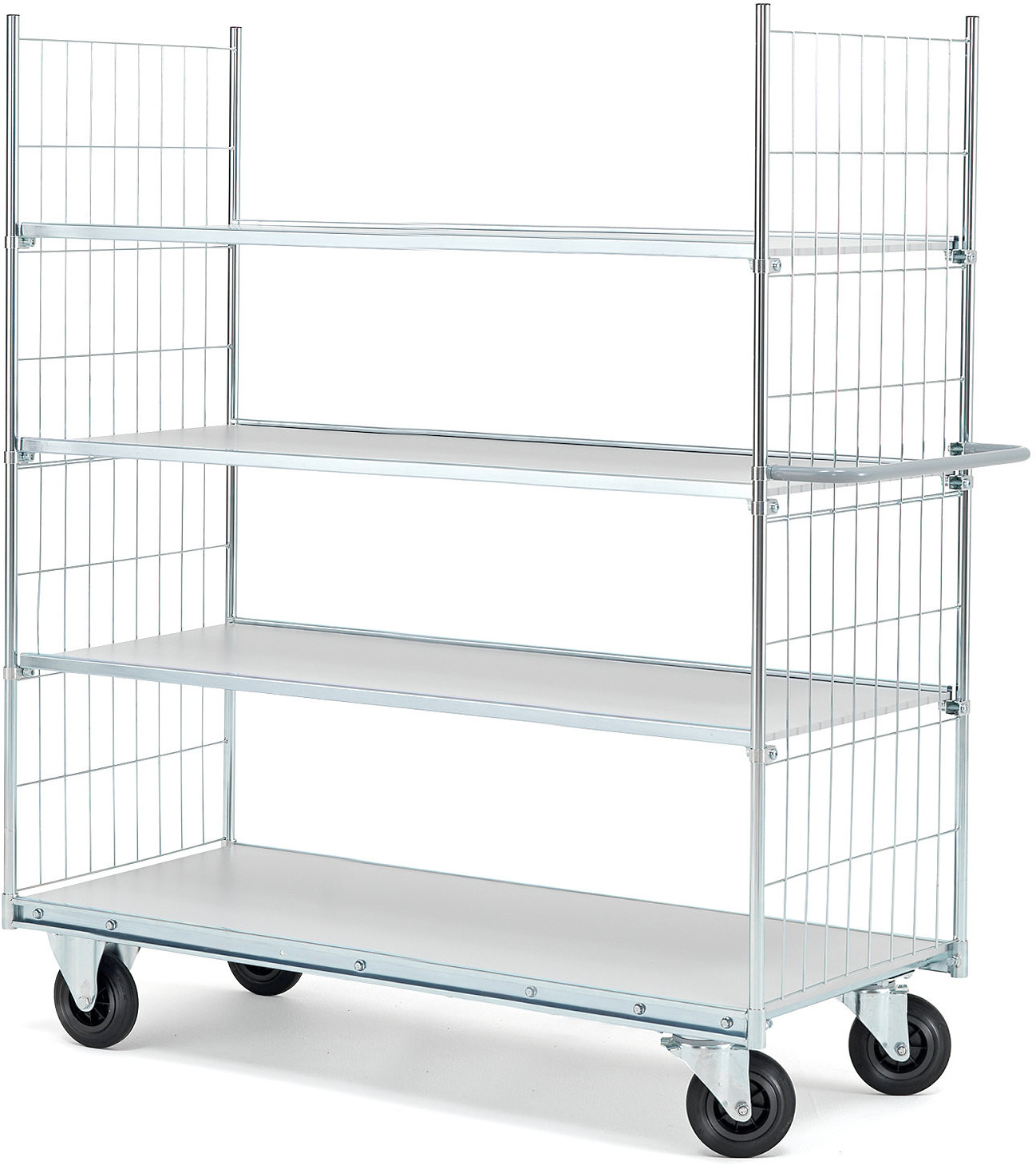 AJ Produkty Wózek z półkami, 4 półki, 1400x600 mm