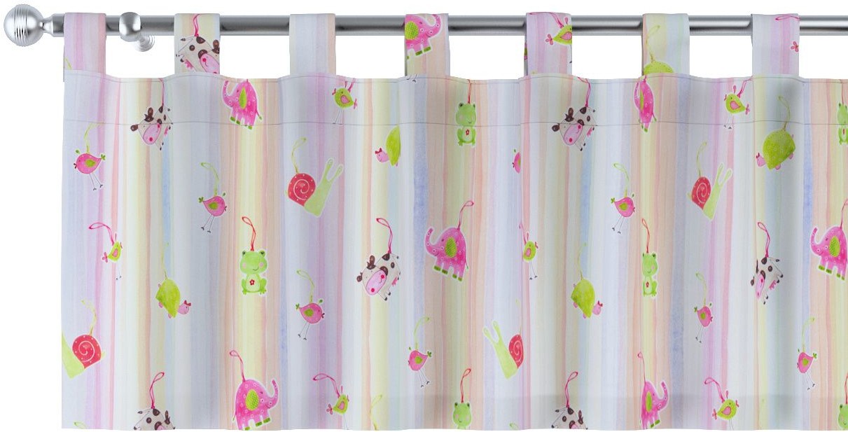 Dekoria Lambrekin na szelkach kolorowe zwierzątka na tęczowym tle 130 × 40 cm Apanona do 1356-151-05