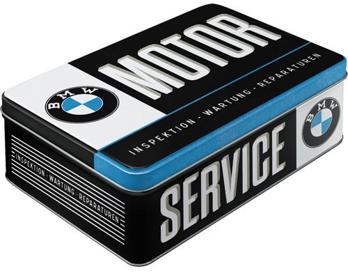 Nostalgic-Art 30737 BMW Service puszka na zapasy płaska, 23 x 16 x 7 cm 30737