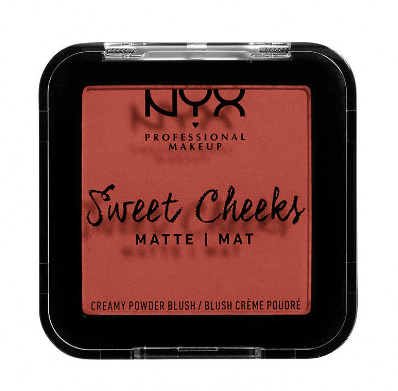 NYX Professional Makeup Professional Makeup - Sweet Cheeks - Matte Mat Creamy Powder Blush - Matowy róż do policzków - 05 BANG BANG NYXCMBA