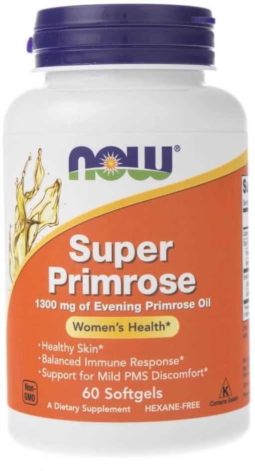 Now Foods Super Primrose 1300 mg - 60 kapsułek