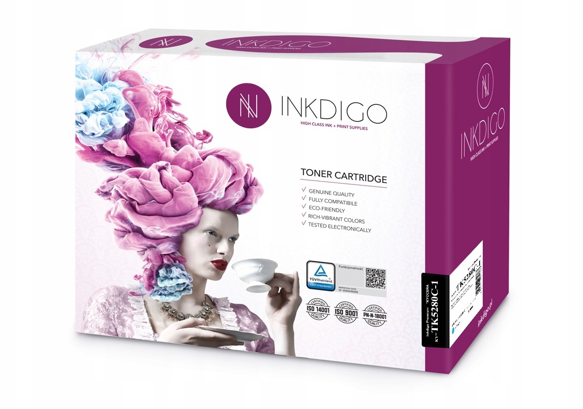 Toner Inkdigo Tuv Kyocera TK5280 M6235 M6635 Cyan