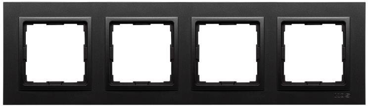 KOS Elektro System Vena 2 antracyt ramka 4 kos_526184